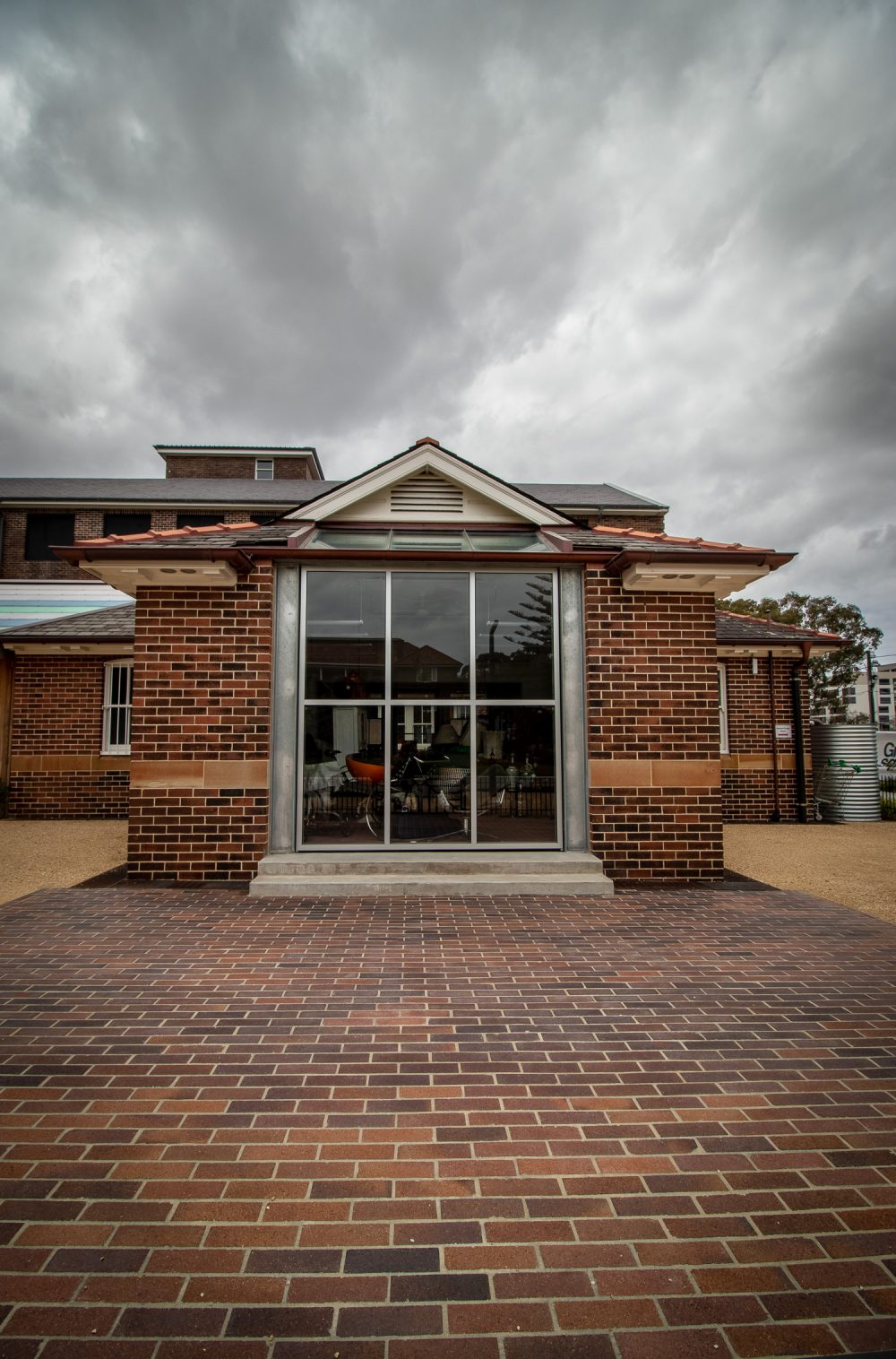 Lincoln Brickworks Blue Mottle Pavers at Banga Community Shed